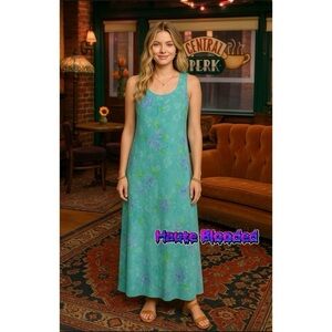 Studio I Dress Vintage 90s Floral Cottagecore Phoebe Buffay Cottage Maxi Friends